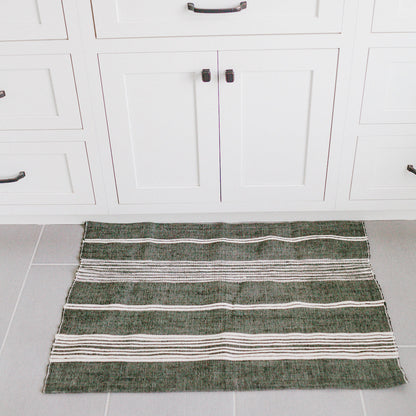 Aden Bath Mat - Grey / Natural