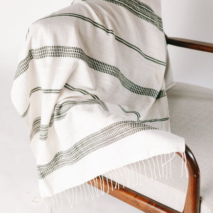 Aden Throw - Natural / Grey