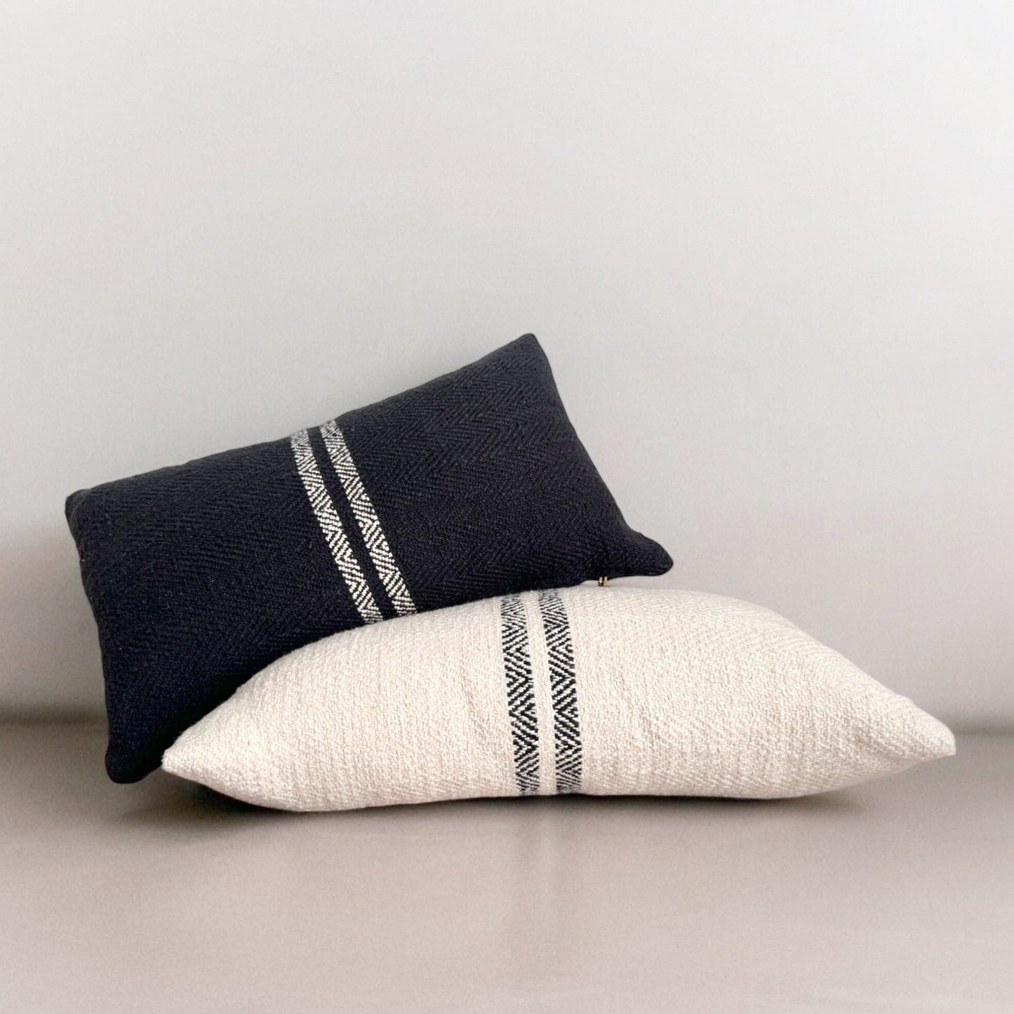 Hugh Lumbar Pillow - Cream